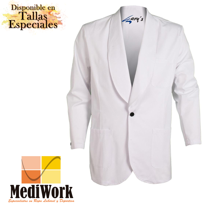 Chaquetilla smoking 1 boton blanca 960 02