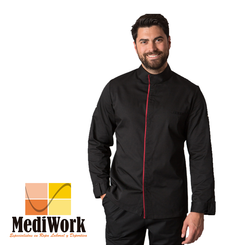 Chaqueta cocina negra hombre Andreu 947800 TE 02