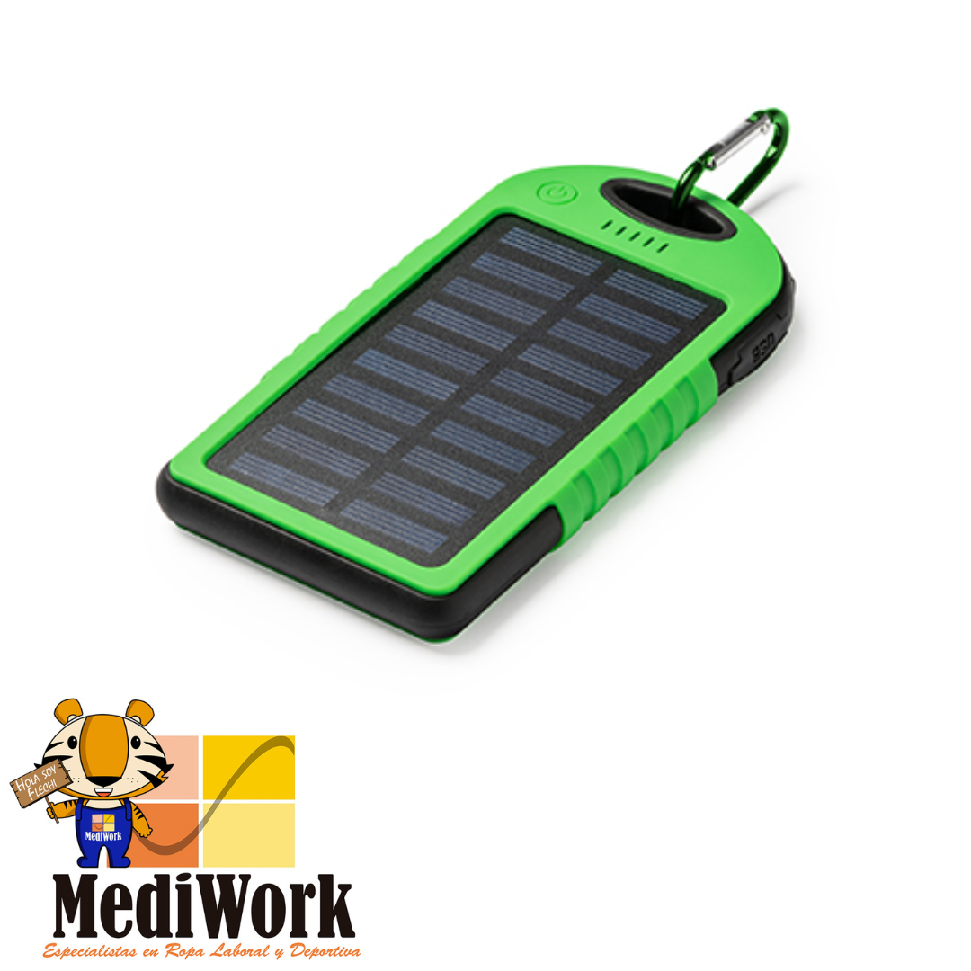 Batería Externa Solar DROIDE 3354 03  Mediwork Especialistas en ropa  Laboral y Deportiva