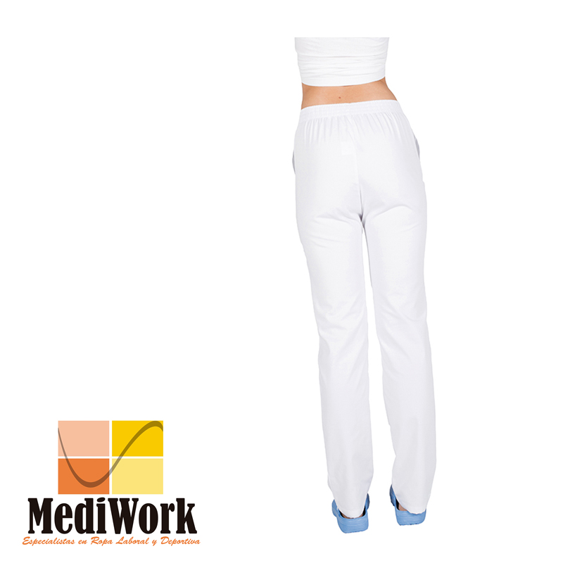 Pantalón sanitario unisex sarga blanca tallaje especial 772GB 02